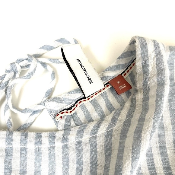 Anthropologie Pilcro Sybil Striped Ruffle Sleeve Top - Picture 9 of 14